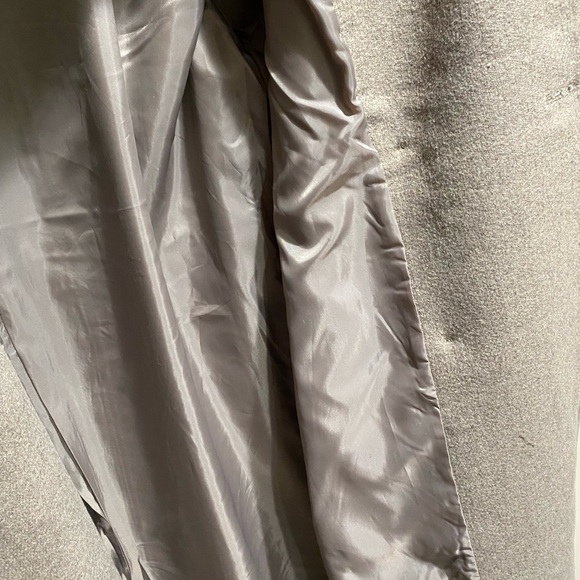 ASOS Brown Funnel Neck Long Wool Coat - Picture 10 of 10